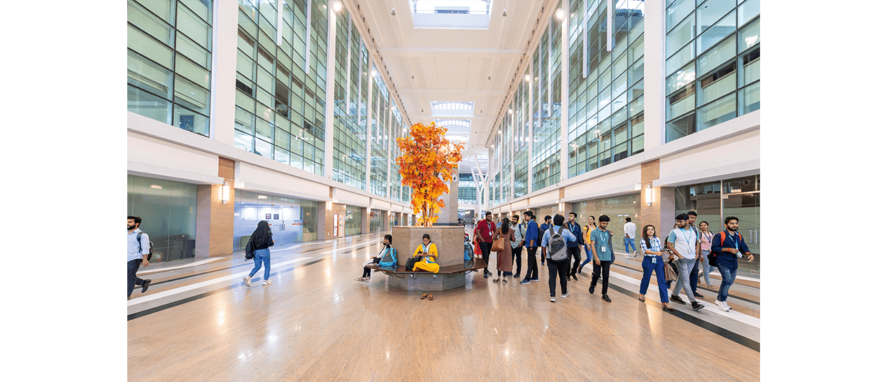 Interiors of DLF Cyber City, Hyderabad